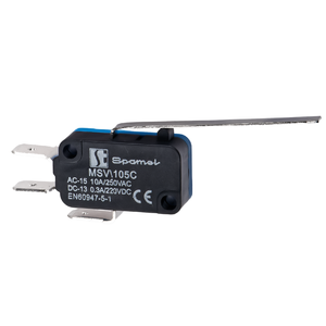 MSV\105C Miniature switch very long flat lever - Product picture